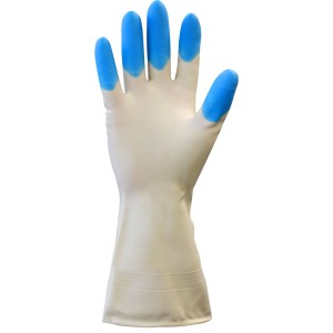 Перчатки хозяйственные виниловые (ПВХ) Komfi  (микс из трех цветов в одной коробке)