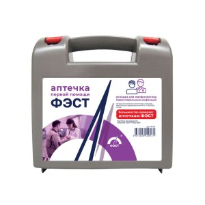 Укладка для оказания первой помощи с применением медицинских изделий и лекарственных препаратов для профилактики парентеральных инфекций лицами, оказывающим медицинскую помощь